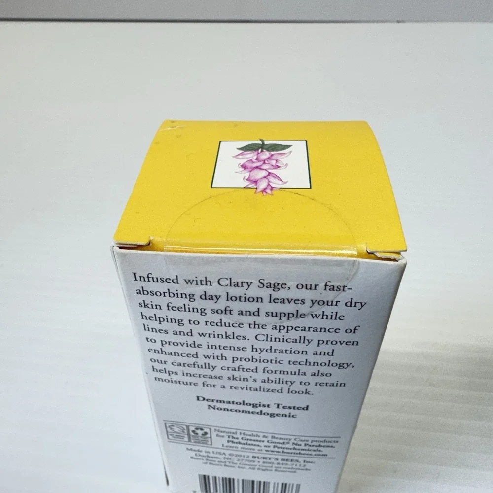 Burt's Bees Intense Hydration Day Lotion with Clary Sage 1.8 oz Moisturizer